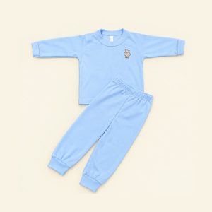 pijama-acanalada-color-azul.